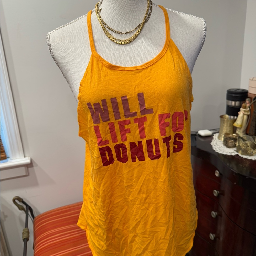 Yellow Graphic Tank Top